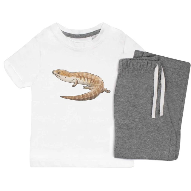 'Blue-tongued Skink' Kids Nightwear / Pyjama Set (KP034535)