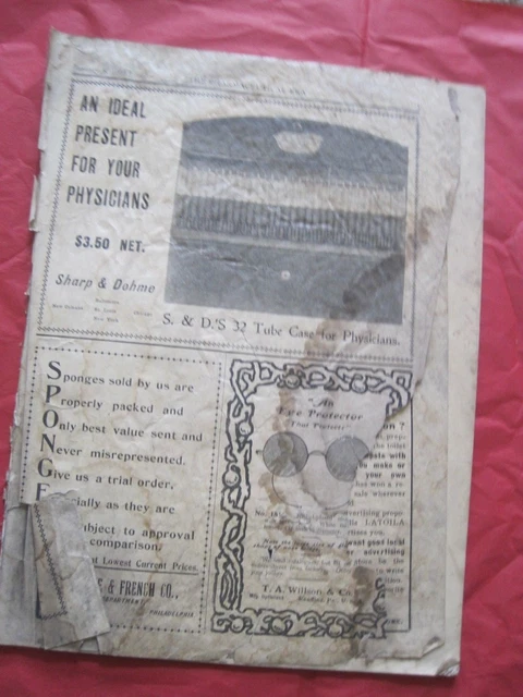 The Pharmaceutical Era Magazine Fragment January 8, 1903 Antique
