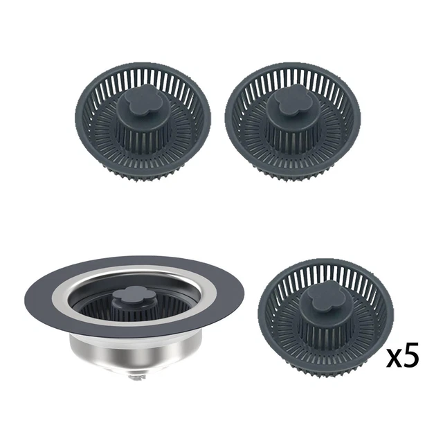 Pack 2 Crépines Vidange Acier Inoxydable | Filtre Évier Anti-Colmatage 33-55mm - Pour Cuisine Et Salle De Bain