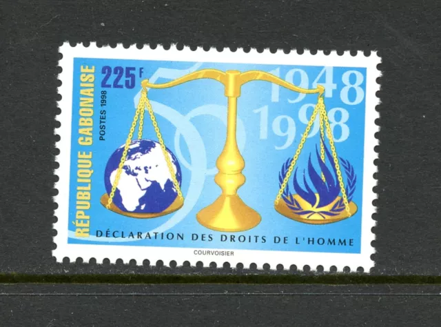 O641  Gabon  1999   Human Rights   1v.   MNH