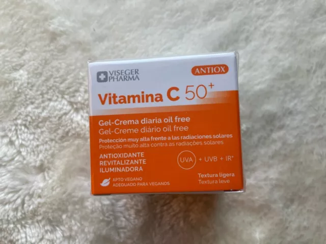 VISEGER PHARMA Gel Cream oil free Vitamin C SPF50 Antiox C-Vit 50ML Lightening