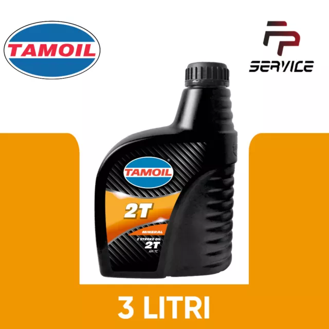 3 Litri Olio Lubrificante Tamoil 2T Per Moto Scooter Motori 2 Tempi Miscela Mix