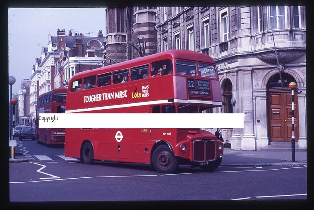 LONDON TRANSPORT BUS Colour Photograph AEC Routemaster RM 1029 29 CLT ...
