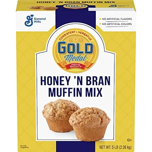 Honey 'N Bran Muffin Mix by Gold Medal | 5 Pound Box