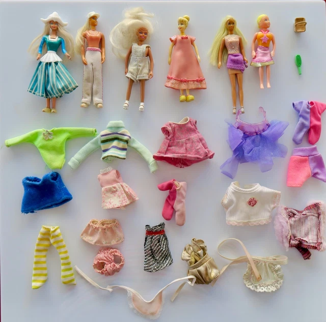 Mattel mini cheap barbie dolls