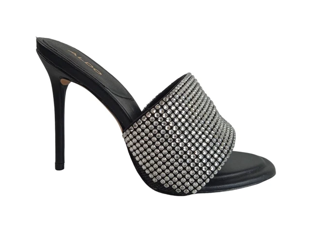 Ladies black mules shop size 6