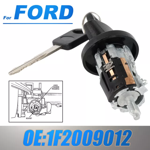 Ignition Switch Lock Cylinder w/ 2 Key For Ford E150 E250 F150 F250 F650 F750