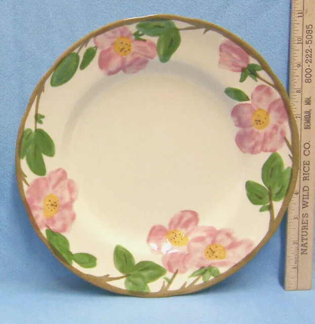 Franciscan Earthenware Desert Rose Dinner Plate USA England 10 1/2" Vintage