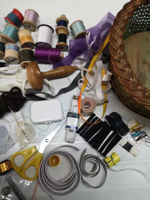 Vintage Sewing Items And Haberdashery Job Lot SEE VIDEO