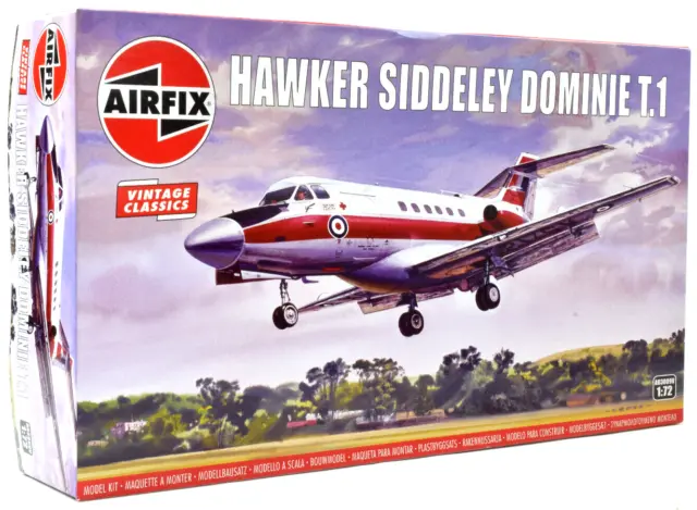 Airfix Vintage Classic Hawker Siddley Dominie T.1 1:72 Plastic Model Kit A03009V