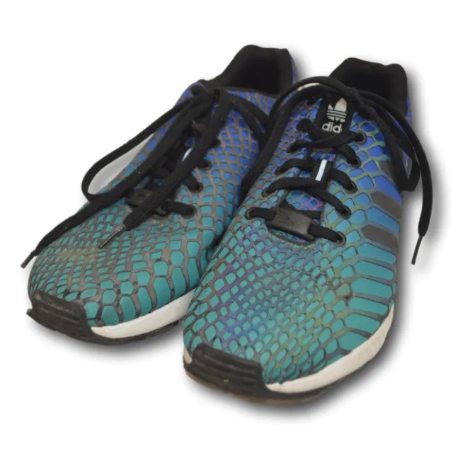Mens Adidas ZX FLUX XENO AQ7419 REFLECTIVE BLUE OMBRE Sneakers / Shoes Size: 9.5