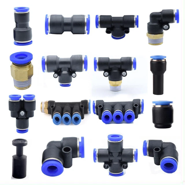 Raccordo A Gomito Quick Connect Per Filtri Acqua RO - 5 Pezzi - Adatto A Tubo 6.5mm E 9.5mm