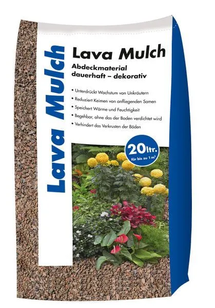 (0,74€/1l)  2-8 mm Lava Mulch ROT 20 L Sack