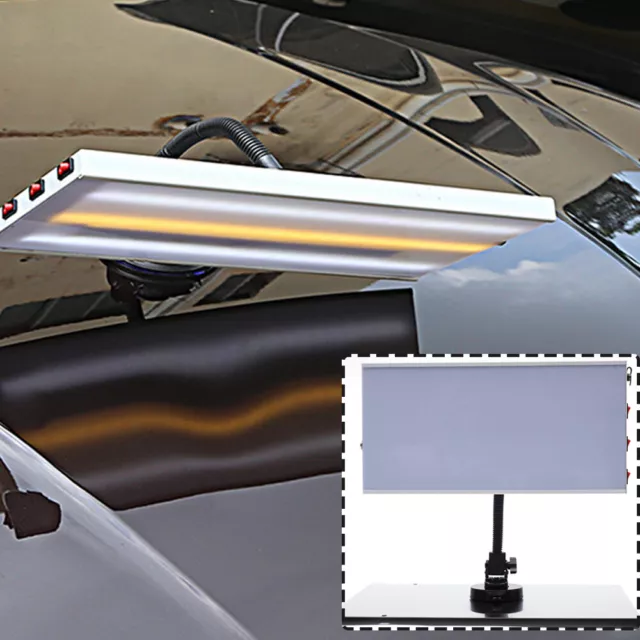 LED Light 3 Strips PDR Line Board Auto Paintless Dent Removal Repair Tool Kit