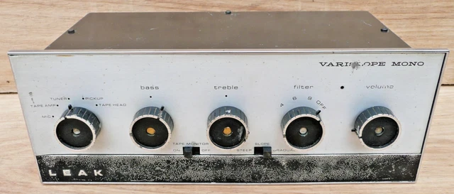 Préamplificateur Leak Varislope III Mono - Lampes EF86 - Vintage Hi-Fi Angleterre