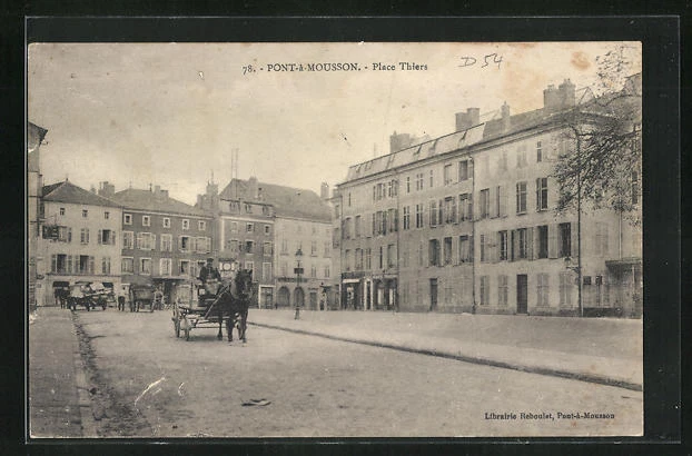 CPA Pont-à-Mousson, Place Thiers