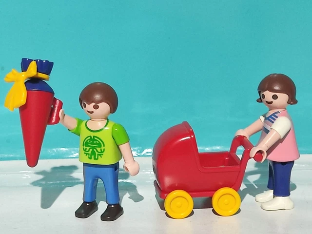 Playmobil 1527 Enfants – Passeggino Blu E Giallo Per Famiglia, Usato, Playmobil 3209 - Foto 2