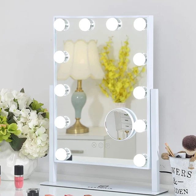 Lighted Makeup Mirror Hollywood Mirror Vanity Makeup Mirror w/ Light Smart Touch