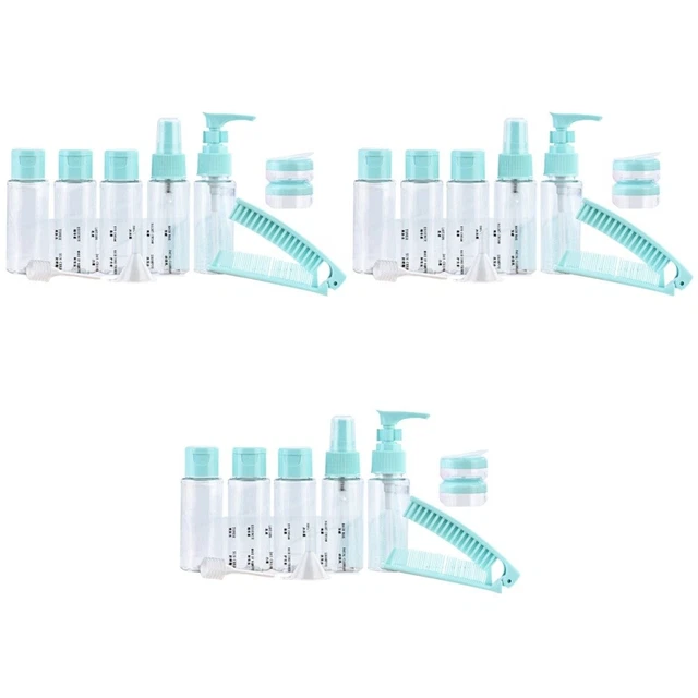 36 PCS Folding Brush Comb Bottle Travel Lotion Container Filling
