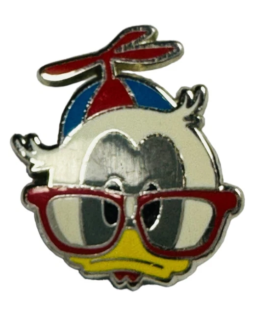 Disney Pin Donald Duck Trading Pin Nerd Glasses Spin Hat Lapel Pin Badge Brooch