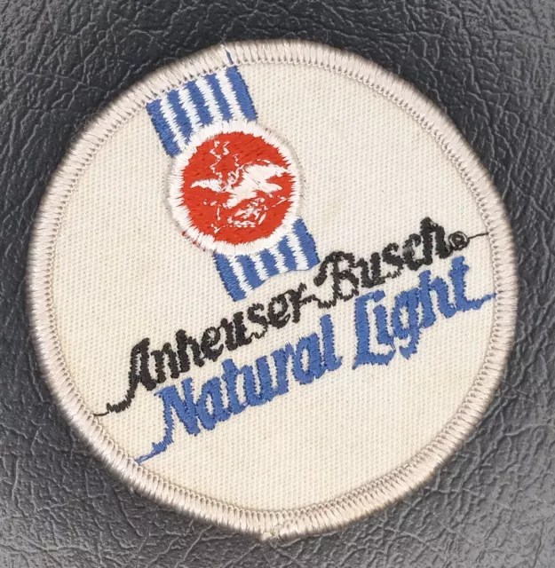 Anheuser Busch Natural Light Beer Embroidered Iron On Patch Bush Lite Budweiser
