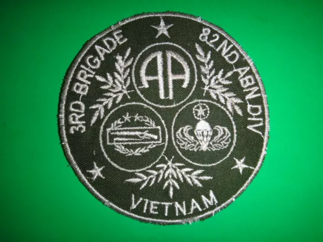 US Army 82nd Airborne Division 3rd Brigade Patch From Vietnam War Era