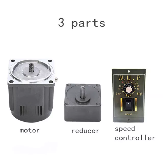 450RPM Gear Motor Electric Motor Reducer Speed Variable Controller AC 110V NEW