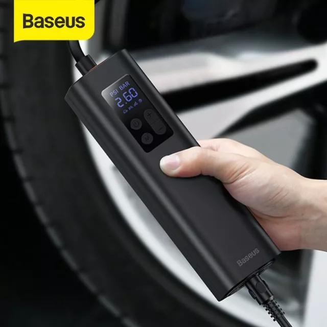 Baseus Digital Pump Portable Car Air Compressor for Motorcycles Bicycle Tyre