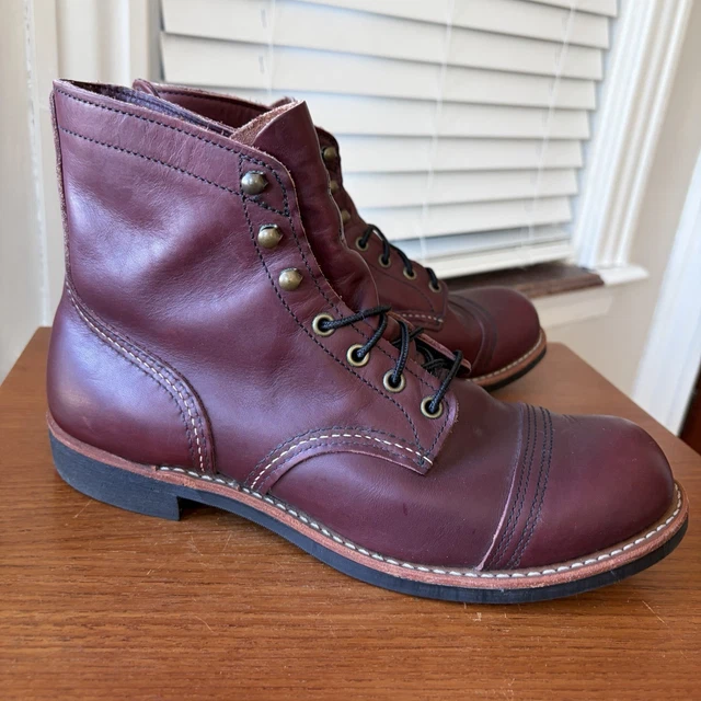 2017 MADE | Red Wing 9.5D Oxblood Iron Ranger Boots 8119 9.5 D £294.83 ...