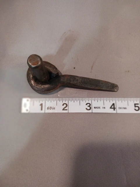 Antique Iron Pintle Strap Gate Hinge Barn Spike Hand Forged 2