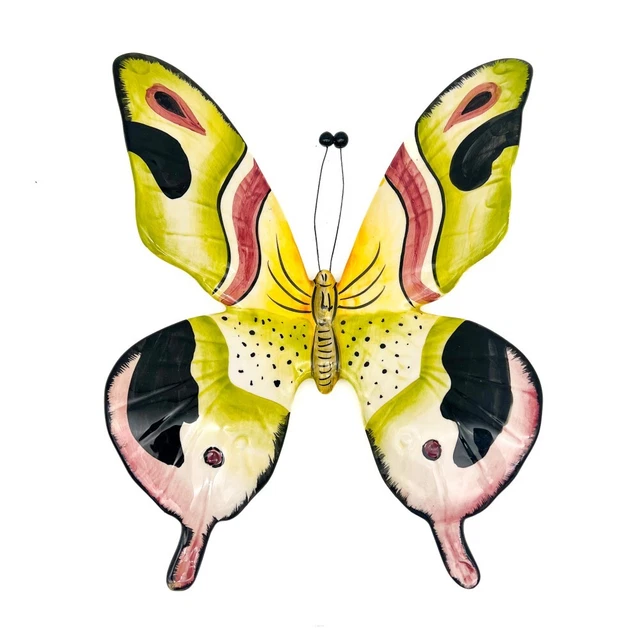 BASSANO KERAMIK DEKORATION Schmetterling 30 Cm Wanddekoration Aus ...