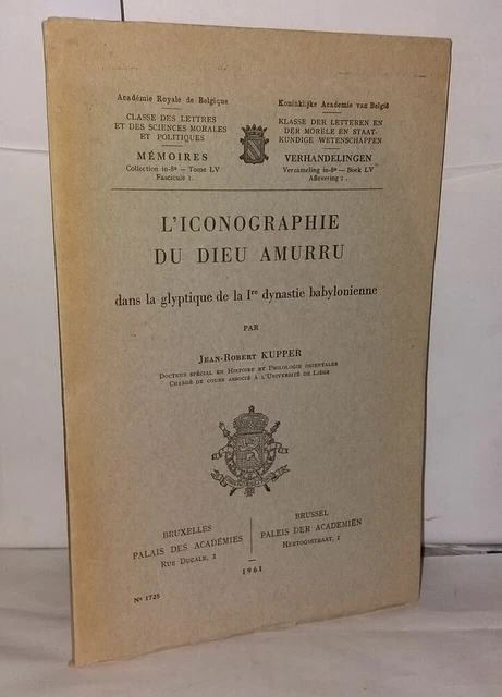 L'ICONOGRAPHIE DU DIEU Amurru dans la glyptique de la 1ère dynastie EUR