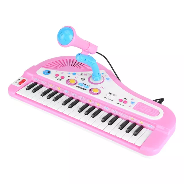 Piano teclado electrónico para niños con micrófono 37 teclas instrumento educativo juguete SD