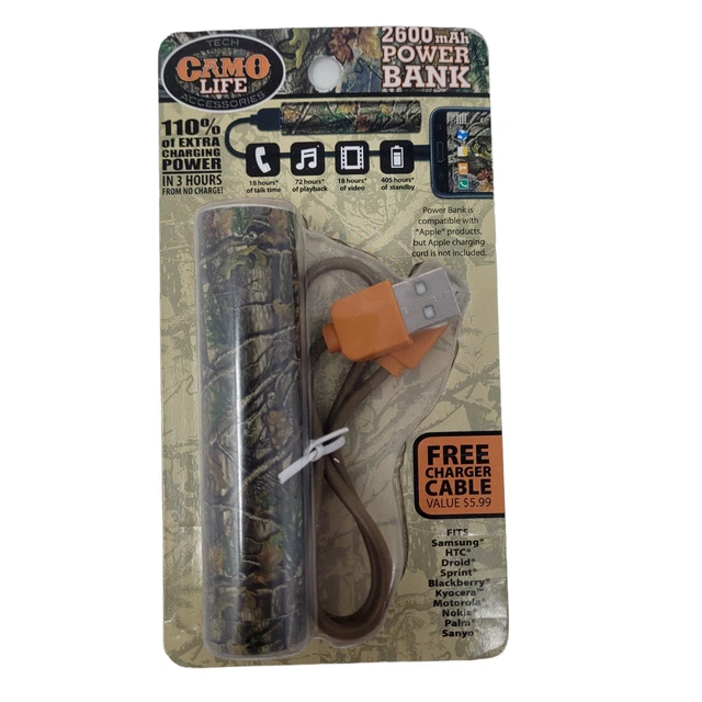 Camo Life Portable External USB Power Bank Battery Charger For Mobile Cell Phone
