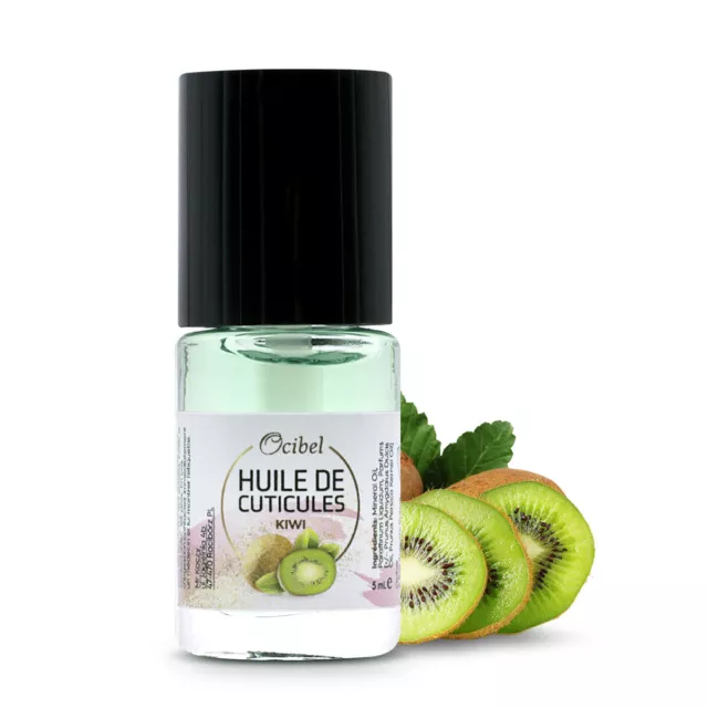 Ocibel France - Huile de cuticule parfumée 'Kiwi' 5 ml Manucure Faux Ongles Nail