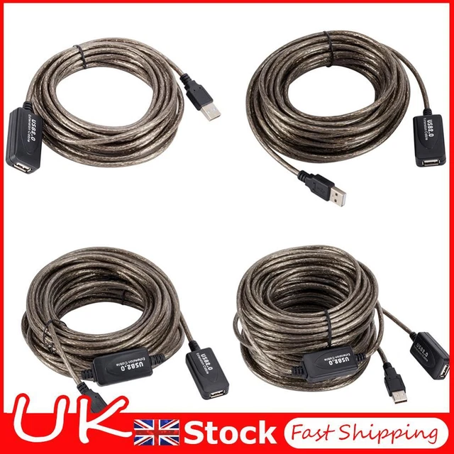 USB Male to Female Active Repeater Extension Extender Cable Cord USB Adapter