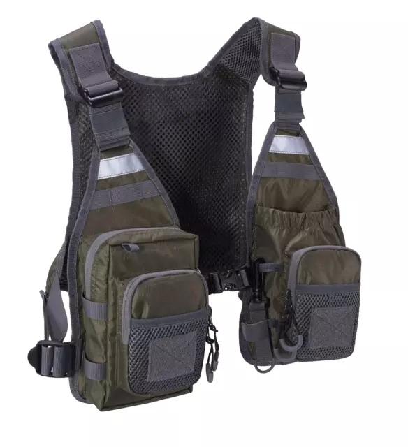 Metal Detecting Finds Accessory Tough Chest Rig / Vest Adjustable Multi Pockets.