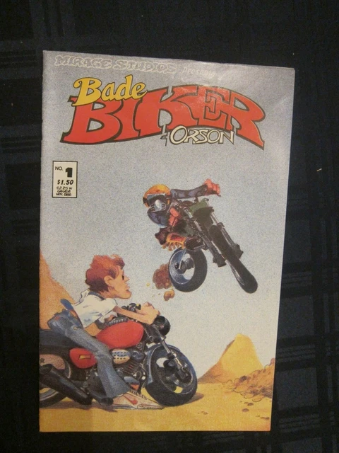 Bade Biker & Orson #1 - motorcycle - Mirage Studios - Copper Age independent