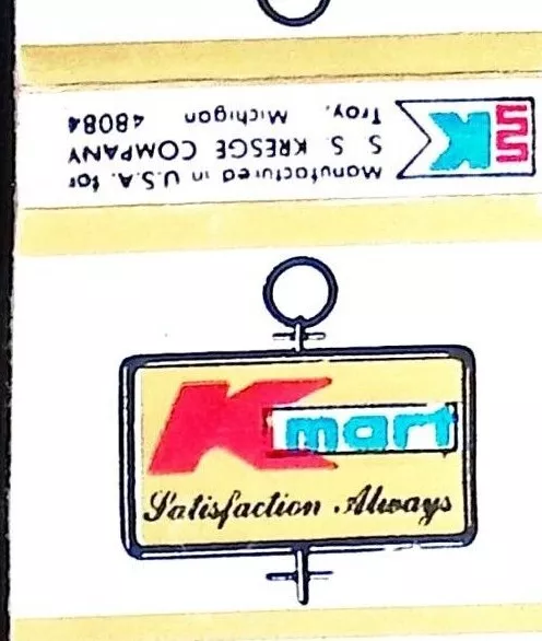 KMart K-Mart Department Stores Matchbook Cover