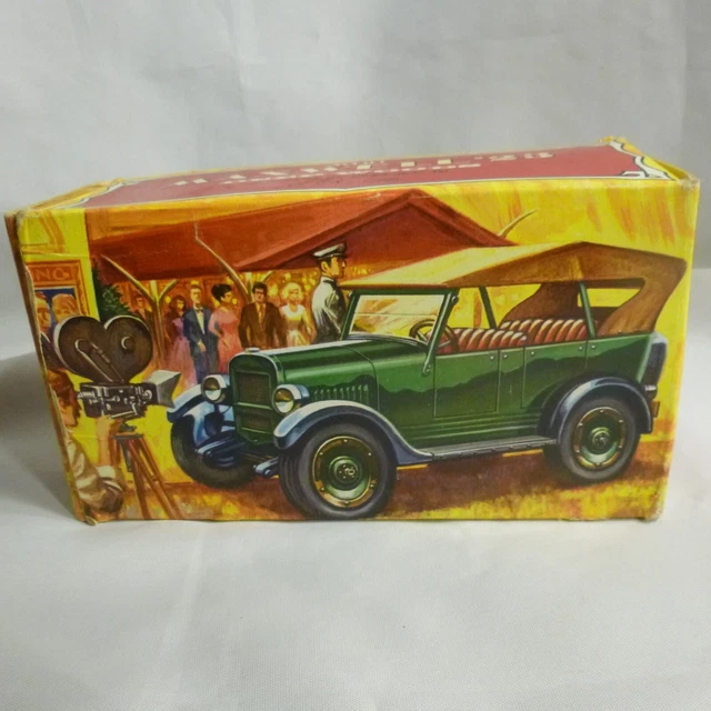 MAXWELL '23 CAR - AVON 1970's Green - empty Deep Woods After Shave - w Box- Mint