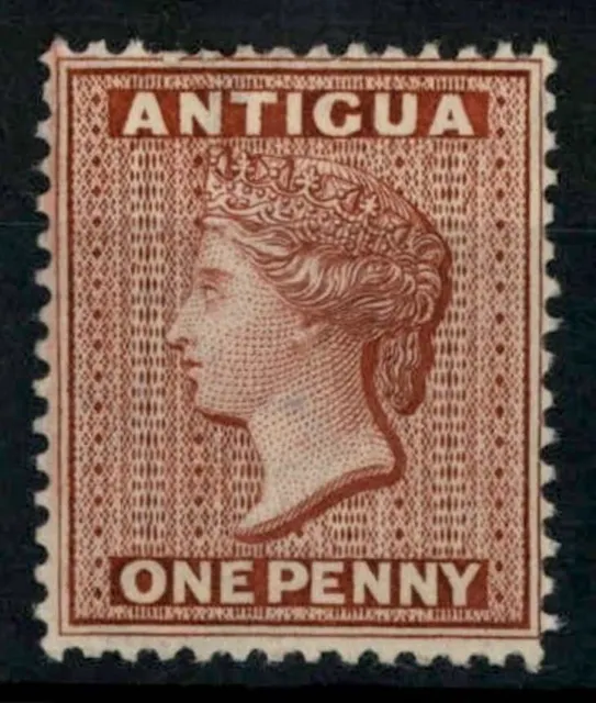 Antigua 1876 SG#16, 1d Lake QV Queen Victoria MH Cat £200 #F3169