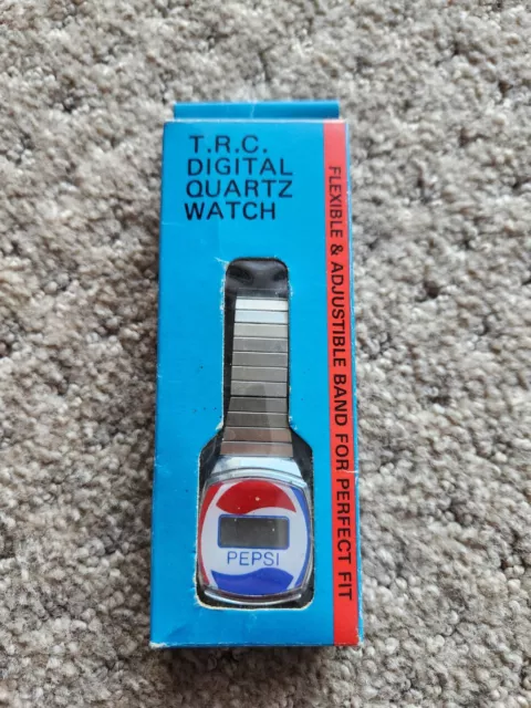 VINTAGE Pepsi TRC Digital Quartz Wrist Watch - New Old Stock