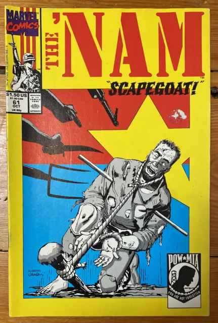 The Nam #61 October 1991 Marvel Comics - Vintage, Collectable Good Condition