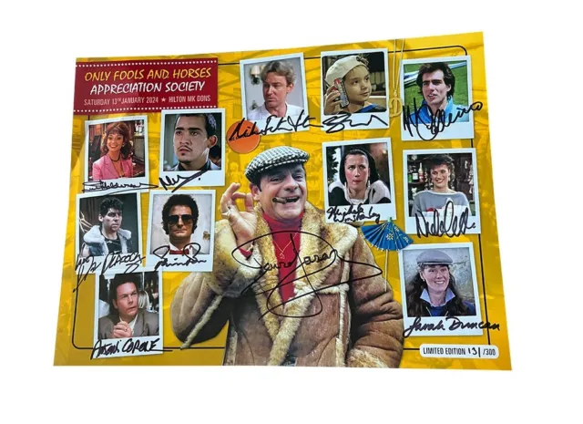 Only Fools and Horses Convention 2024 16x12 Multi signed ALL inc David Jason Sat