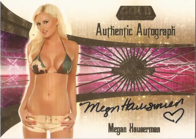 Benchwarmer 2007 Gold Edition -  #7 of 30 "Megan Hauserman" Autograph Card