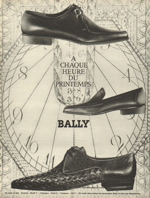 Publicité Advertising 1965  BALLY  chaussure soulier pret à porter mode 