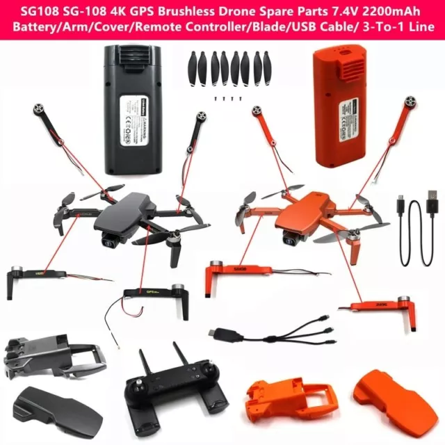 Spare Parts for SG108 Ensemble Complet D'accessoires D'origine Pour Drones HD