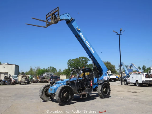 2014 Genie GTH-844 44' 8,000 lb Telescopic Reach Forklift Telehandler 8K bidadoo