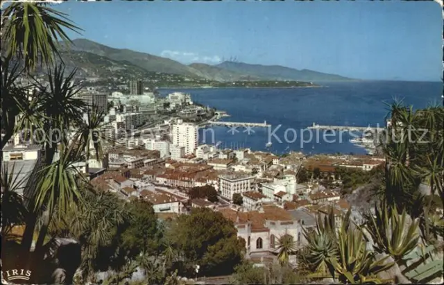 72404881 Monaco Vue generale de la Principaute Port Jardin Exotique Cap Martin e