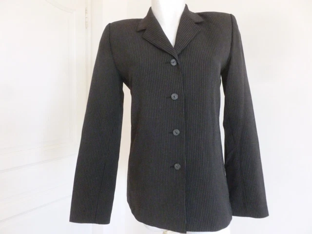 Veste D'été Cacharel Rayures Beige, Marron, Turquoise - Taille 36/38 - Neuf Sans étiquette